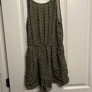 Olive Green Polka Dot Old Navy Romper